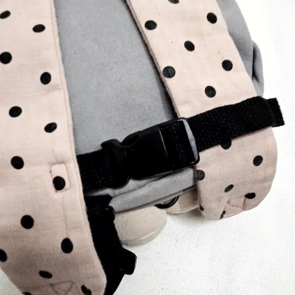 moimoln Bunny‎ Backpack Harness Toddler Pink Gray Plush Safety Leash LNX2WA3H08